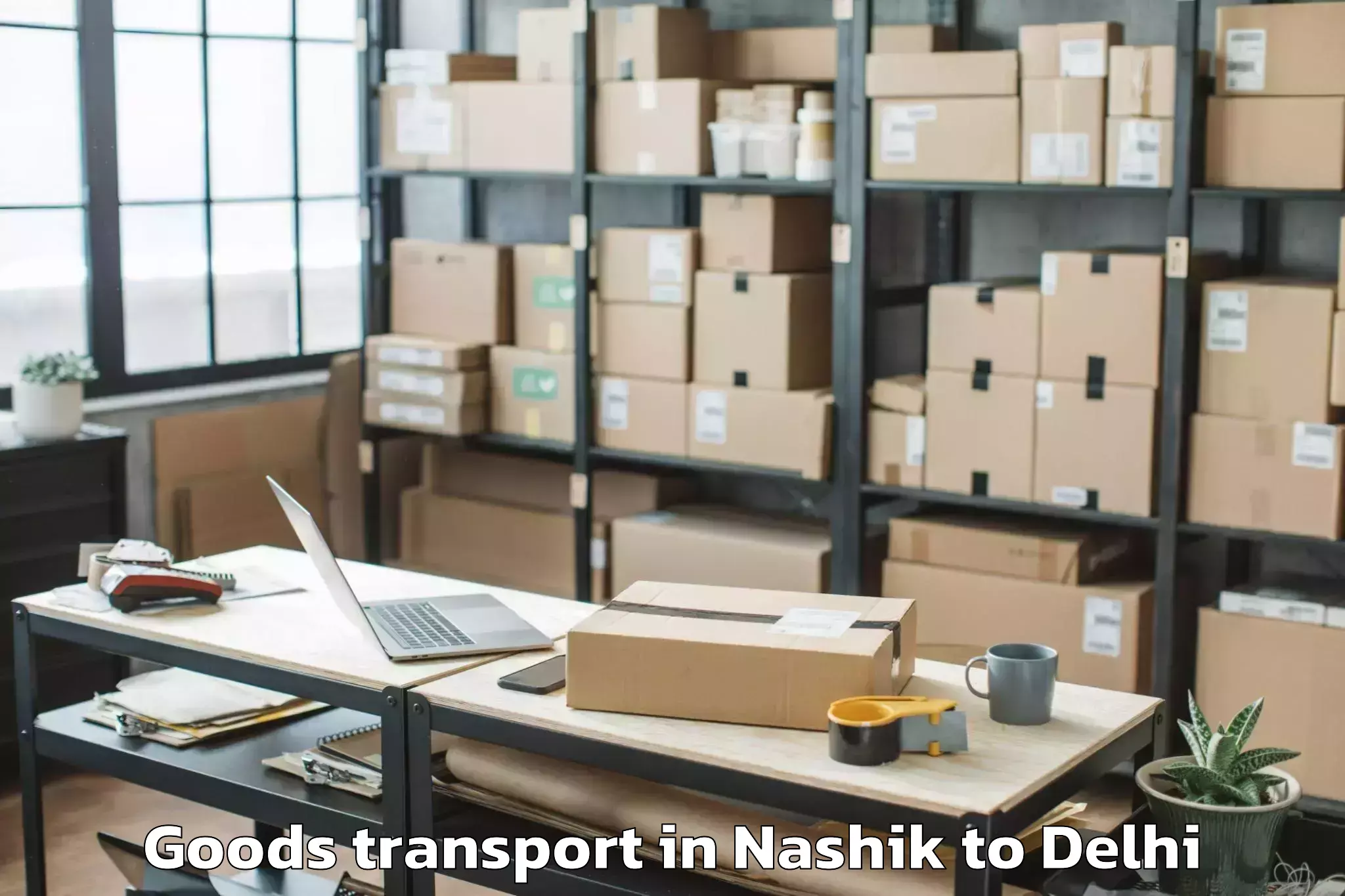 Easy Nashik to Pitampura Goods Transport Booking